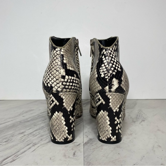 New! Marc Fisher Unno Snakeskin Leather Bootie 6 1/2 - Picture 3 of 13